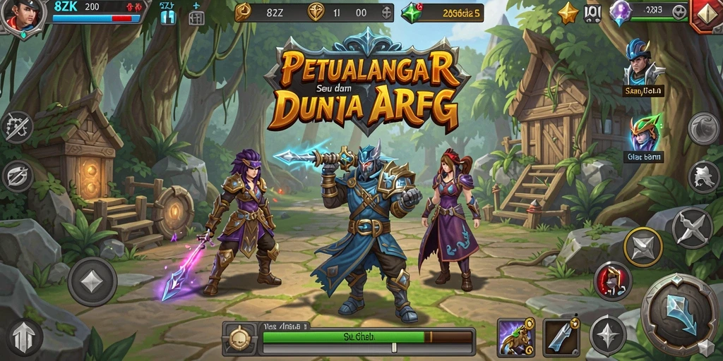 Gameplay seru di dunia ARPG yang penuh petualangan.