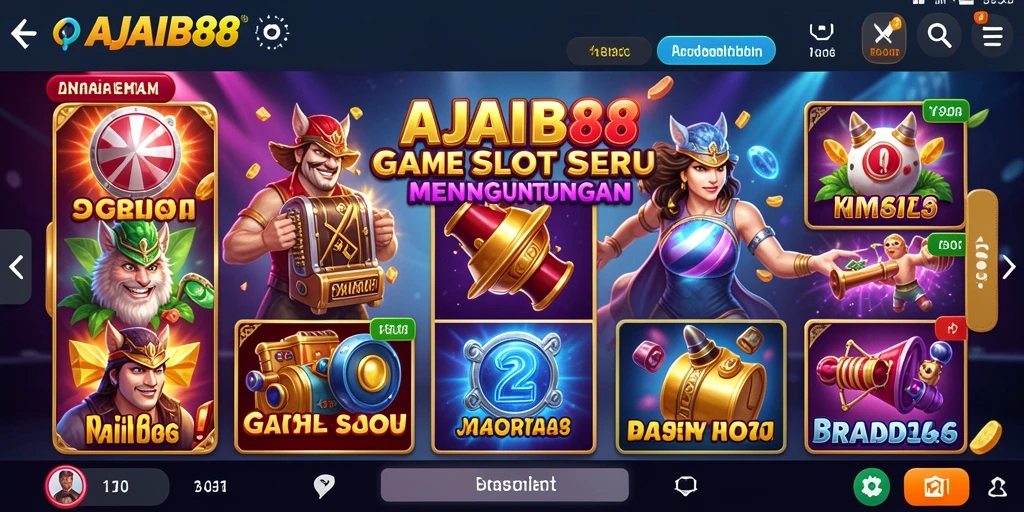 Tampilan menarik dari gameplay AJAIB88 di Slot yang seru.