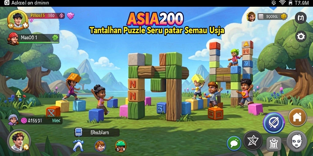Screenshot gameplay ASIA200 dengan tantangan puzzle menarik.