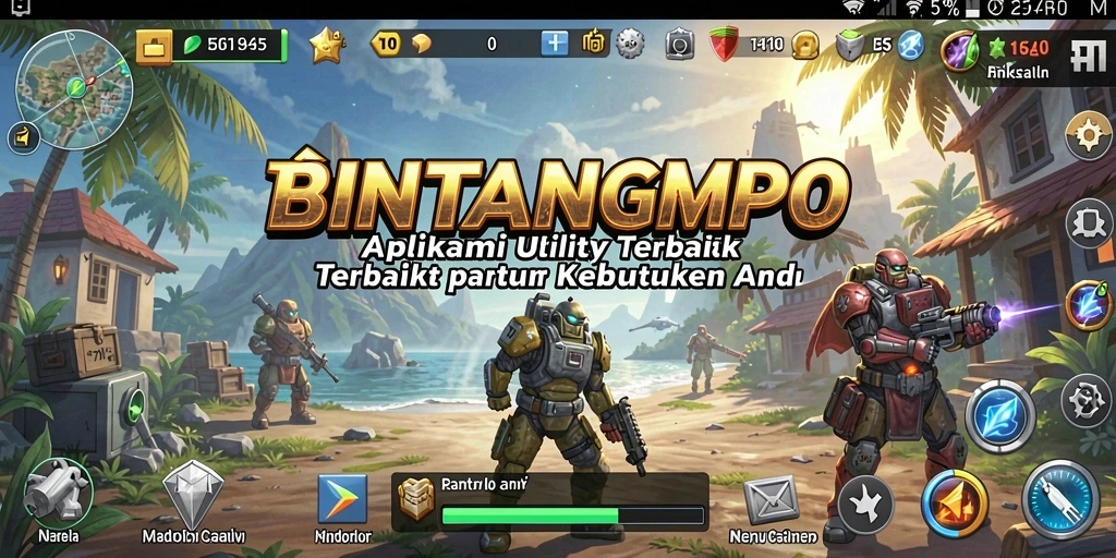 Tampilan aplikasi BINTANGMPO yang modern dan intuitif.