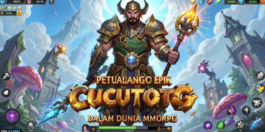 Tangkapan layar CUCUTOTO menampilkan suasana petualangan MMORPG yang mendebarkan.