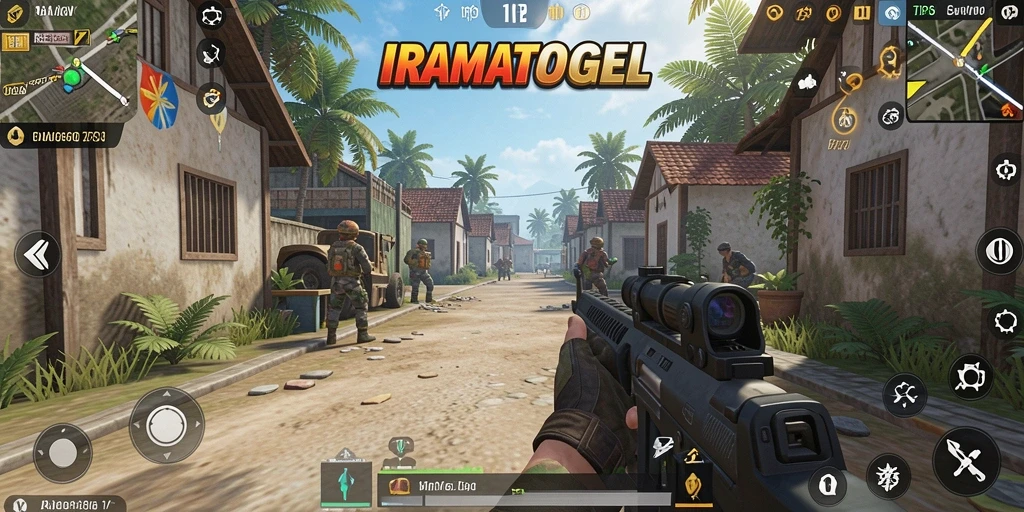 Screenshot menampilkan aksi mendebarkan dalam permainan TPS IRAMATOGEL.