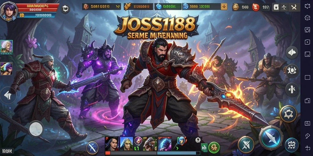 Tampilan gameplay JOSS188 yang memukau dengan aksi pertempuran seru.