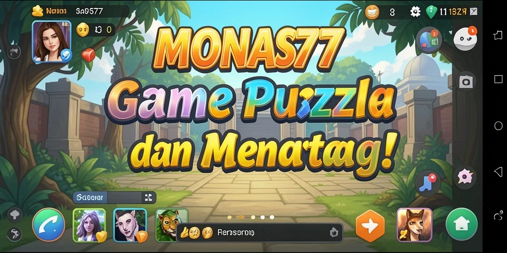 Tampilan gameplay MONAS77 yang menarik dengan berbagai puzzle menantang.