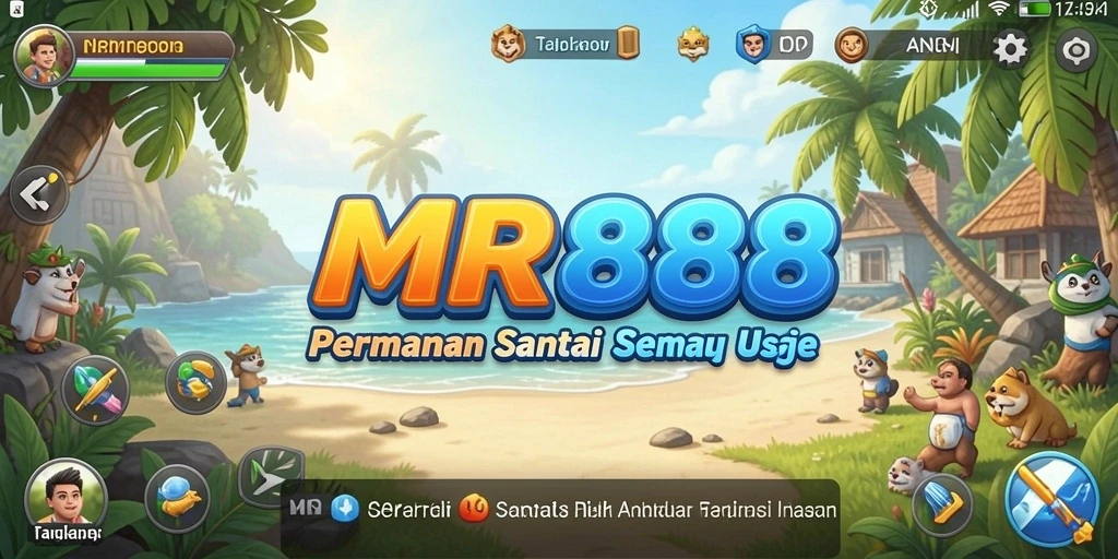 Tampilan gameplay yang seru dan penuh warna di MR888.