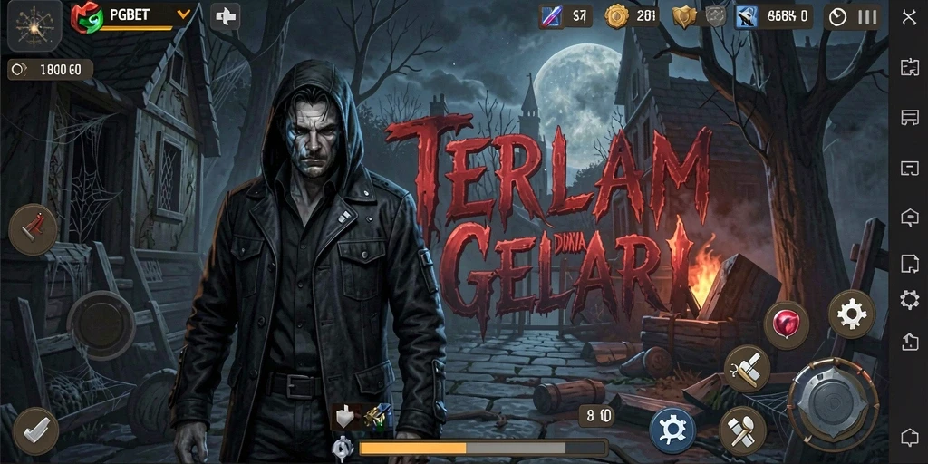 Tampilan screenshot PGBET menampilkan suasana horror yang mencekam dan gameplay yang mendebarkan.