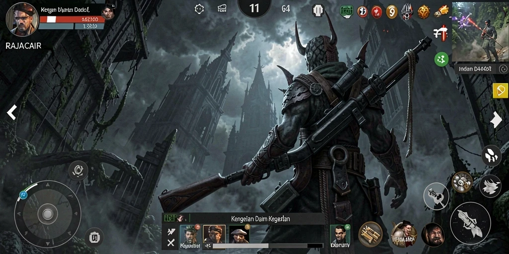 Gameplay menakutkan di dunia gelap RAJACAIR.