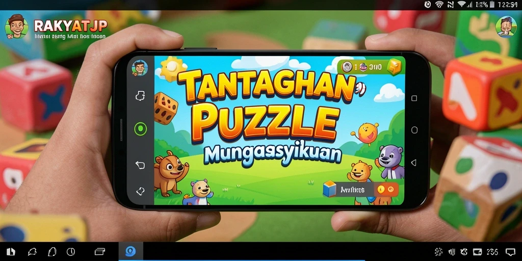 Screenshot gameplay RAKYATJP dengan tantangan puzzle yang seru.