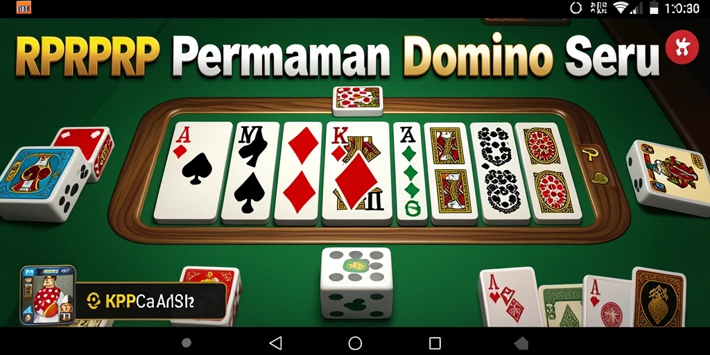 Screenshot gameplay RPRPRP saat permainan domino berlangsung.