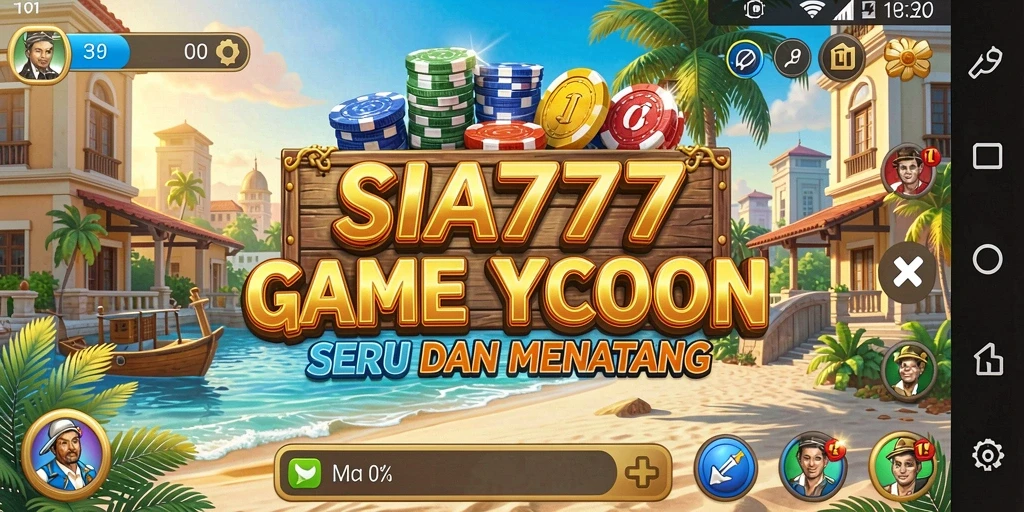 Screeenshot SIA777 menunjukkan interaksi kompleks dalam permainan Tycoon.