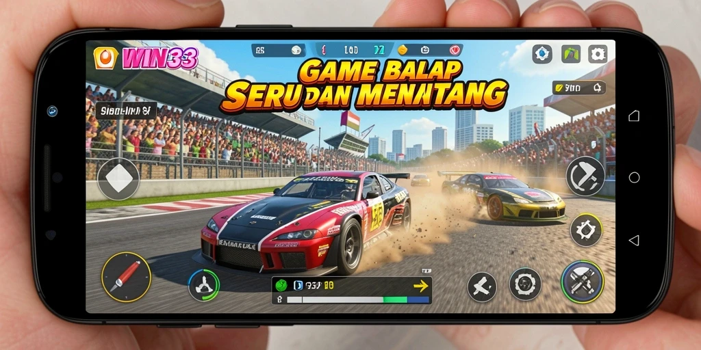 Gameplay balap seru dalam WIN33 dengan grafis memukau.
